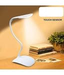 Battery Operated Table Lamp for Study LED Light, Touch Control Eye Caring, Desk Lamp for Work From Home, Portable Reading Light (Assorted Color, Plastic, Pack of 1)##1
